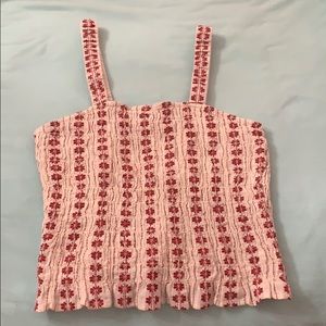 American Eagle tank with red designs